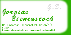 gorgias bienenstock business card